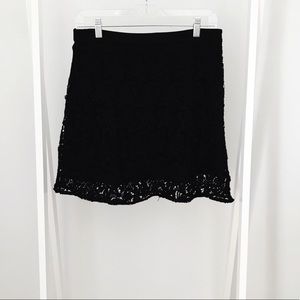 Ann Taylor Flared Lace Skirt